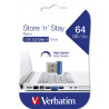 USB флеш накопичувач Verbatim 64GB Store 'n' Stay NANO Blue USB 3.2 (98711)