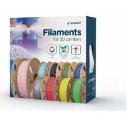 Пластик для 3D-принтера Gembird PLA+, 1.75 мм, 1 kg, green (3DP-PLA+1.75-02-G)