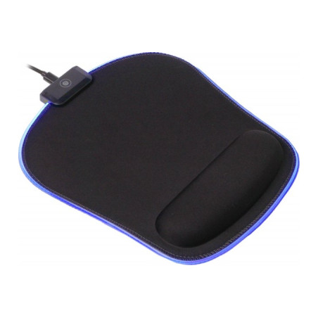 Килимок для мишки Maxxter MMP-LEDPAD-BK RGB Black (MMP-LEDPAD-BK)