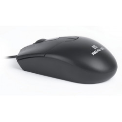 Мишка REAL-EL RM-208 USB Black (EL123200030)