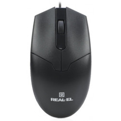 Мишка REAL-EL RM-208 USB Black (EL123200030)