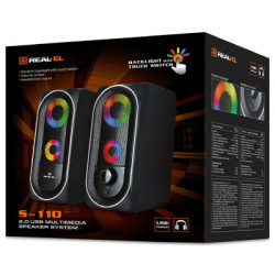Акустична система REAL-EL S-110 USB Black (EL121100009)