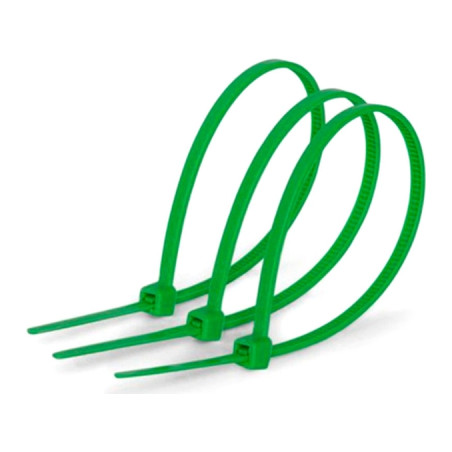 Стяжка 150мм/2.5мм, зелена, 1000штуп. Voltronic (21149)