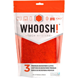 Серветки Whoosh! Screen Shine 3 PACK CLOTHS, microfiber, 35х35cm (1FGCL3COM)