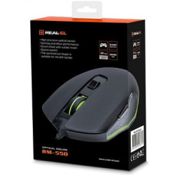 Мишка REAL-EL RM-550 USB Black (EL123200027)