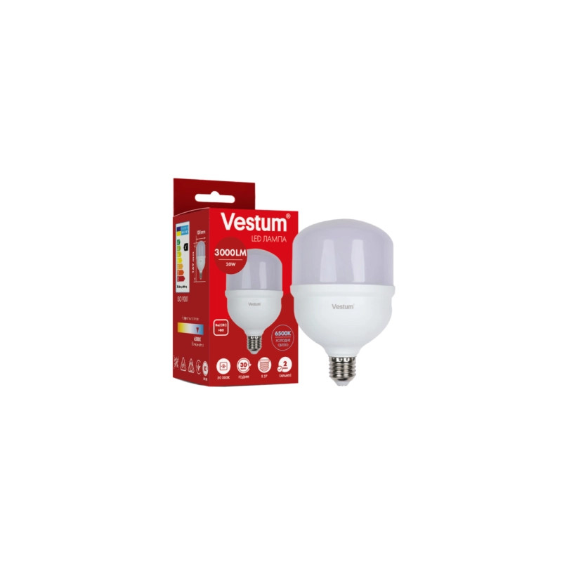 Лампочка Vestum LED T100 30W 6500K 220V E27 (1-VS-1608)