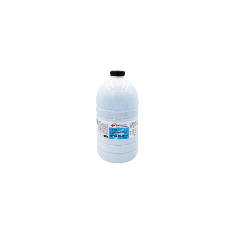 Тонер HP/Canon MPTCOL OS3 1 кг cyan (фасовка) Static Control (MPTCOL-1KG-COS3-P)