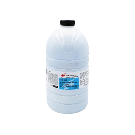 Тонер HP/Canon MPTCOL OS3 1 кг cyan (фасовка) Static Control (MPTCOL-1KG-COS3-P)