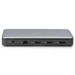 Порт-реплікатор Digitus USB-C  2xHDMI/DP/2xUSB-A/USB-C/SD/MicroSD/RJ54/DC/Audio (DA-70917)
