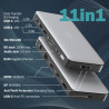 Порт-реплікатор Digitus USB-C  2xHDMI/DP/2xUSB-A/USB-C/SD/MicroSD/RJ54/DC/Audio (DA-70917)