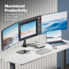Порт-реплікатор Digitus USB-C  2xHDMI/DP/2xUSB-A/USB-C/SD/MicroSD/RJ54/DC/Audio (DA-70917)