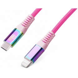 Дата кабель USB-C to Lightning 1.0m MFI Rainbow REAL-EL (EL123500054)