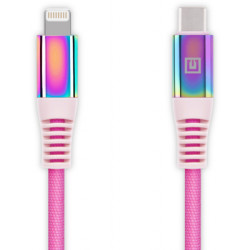 Дата кабель USB-C to Lightning 1.0m MFI Rainbow REAL-EL (EL123500054)