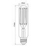 Лампочка Videx LED Filament T38F 24W E27 5000K (VL-T38F-24275)