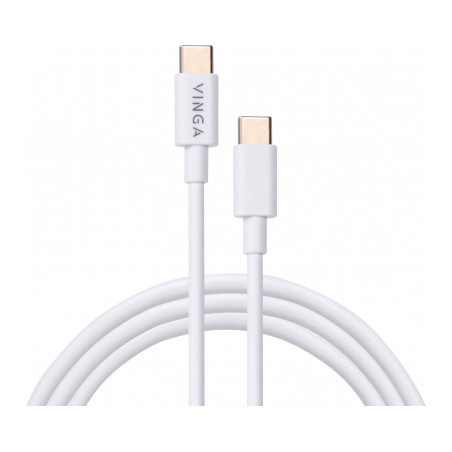 Дата кабель USB-C to USB-C 1.0m 45W PVC Vinga (VCPCTC45W)