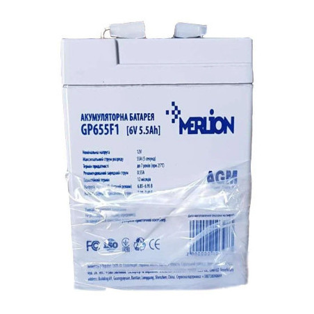 Батарея до ДБЖ Merlion 6V - 5.5Ah (GP655F1)
