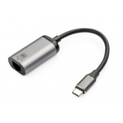 Перехідник USB-C to RJ45 Ethernet 1000Mbps Vinga (VCPATCLGB)