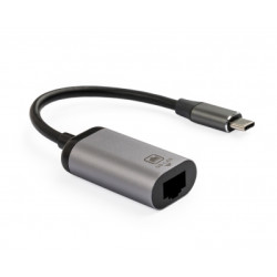 Перехідник USB-C to RJ45 Ethernet 1000Mbps Vinga (VCPATCLGB)