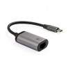 Перехідник USB-C to RJ45 Ethernet 1000Mbps Vinga (VCPATCLGB)