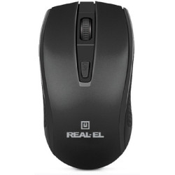Мишка REAL-EL RM-308 Wireless Black (EL123200033)