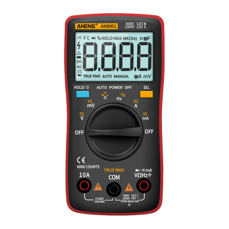 Цифровий мультиметр ANENG AN8001, V, A, R (AN8001)