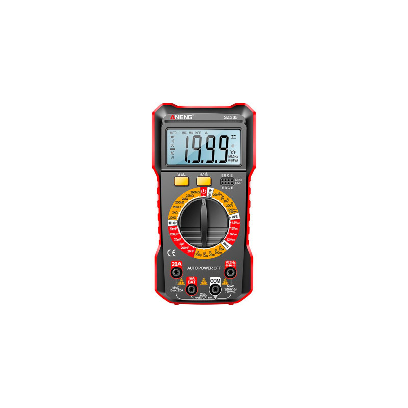 Цифровий мультиметр ANENG SZ305, B, A, T, детектор прихованої (SZ305)