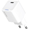 Зарядний пристрій ColorWay GaN Mini 30W PD Port PPS USB-C white (CW-CHS054PD-WT)