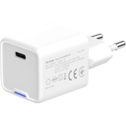 Зарядний пристрій ColorWay GaN Mini 35W PD Port PPS USB-C white (CW-CHS056PD-WT)