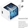 Зарядний пристрій ColorWay GaN Mini 35W PD Port PPS USB-C white (CW-CHS056PD-WT)
