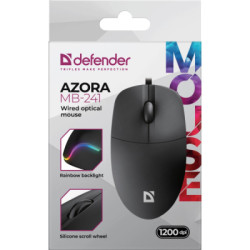 Мишка Defender Azora MB-241 LED USB Black (52241)