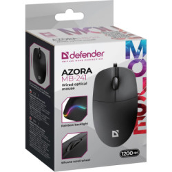 Мишка Defender Azora MB-241 LED USB Black (52241)