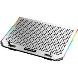 Підставка до ноутбука IceCoorel 10-15.6", 6*80mm 1800 RPM, 2*USB, 366x256x23mm, RGB (A17)