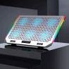 Підставка до ноутбука IceCoorel 10-15.6", 6*80mm 1800 RPM, 2*USB, 366x256x23mm, RGB (A17)