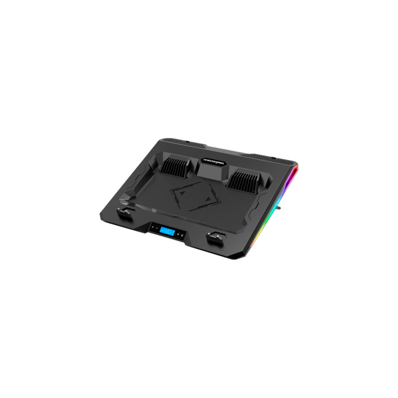Підставка до ноутбука IceCoorel 10-15.6", 2*60mm 2800 RPM, USB2.0+LCD+speed control., 400x350x45mm (A3)