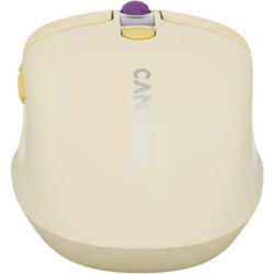 Мишка Canyon MW-26 LCD Silent Wireless/Bluetooth Yellow (CNS-CMSW26Y)
