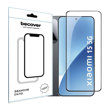 Скло захисне BeCover Xiaomi 15 5G Black (713419)