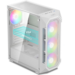 Корпус для ПК Gamdias AURA GC1 ELITE WH ARGB (4711514500608)