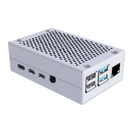 Корпус для Мікро ПК Pi HUT for Raspberry Pi 4 Alu (102500)