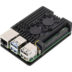 Корпус для Мікро ПК KUONGSHUN for Raspberry Pi 5 Alu 2 fans (RA787)