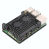 Корпус для Мікро ПК KUONGSHUN for Raspberry Pi 5 Alu 2 fans (RA787)
