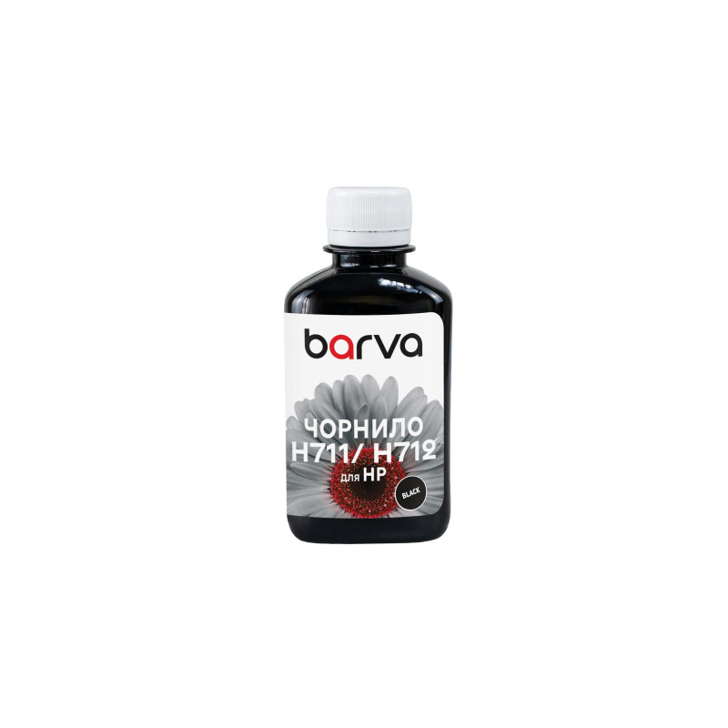 Чорнило Barva HP 711/712 180ml BK, pigment (H711-857)