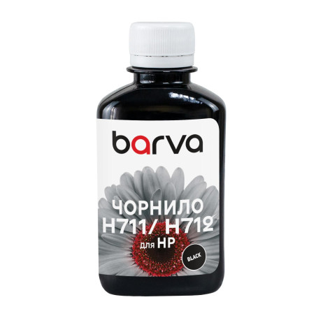 Чорнило Barva HP 711/712 180ml BK, pigment (H711-857)