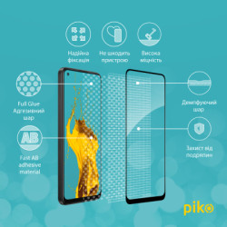 Скло захисне Piko Full Glue Oppo A78 Black (1283126582929)