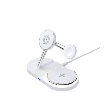 Зарядний пристрій Armorstandart Wireless Charging H101 3 in 1 Magnetic White (ARM78102)