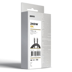 Дата кабель USB-C to USB-C 1.0m USB4 40Gbps 240W 8K60Hz black Armorstandart (ARM81921)