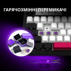 Клавіатура Lorgar KBP7075W Pro RGB Wireless/Bluetooth/USB UA Beige (LRG-KBP7075W-RT-US)
