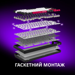 Клавіатура Lorgar KBP7075W Pro RGB Wireless/Bluetooth/USB UA Beige (LRG-KBP7075W-RT-US)
