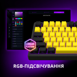 Клавіатура Lorgar KBP7075W Pro RGB Wireless/Bluetooth/USB UA Beige (LRG-KBP7075W-RT-US)