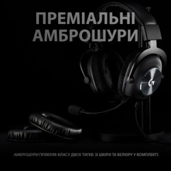 Навушники Logitech G PRO X Gaming Headset + Stand USB Black (991-000358)