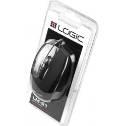 Мишка Logic concept LM-31Black (M-LC-LM31W-BK)